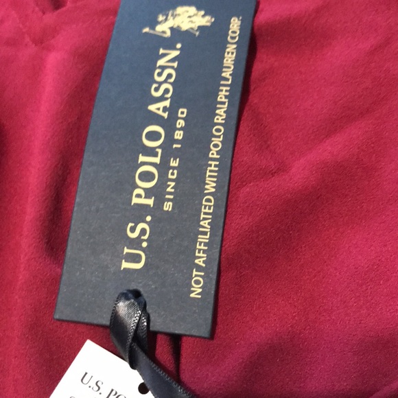 NWT small US Polo Assn. brand Maroon colored blouse - Picture 9 of 9